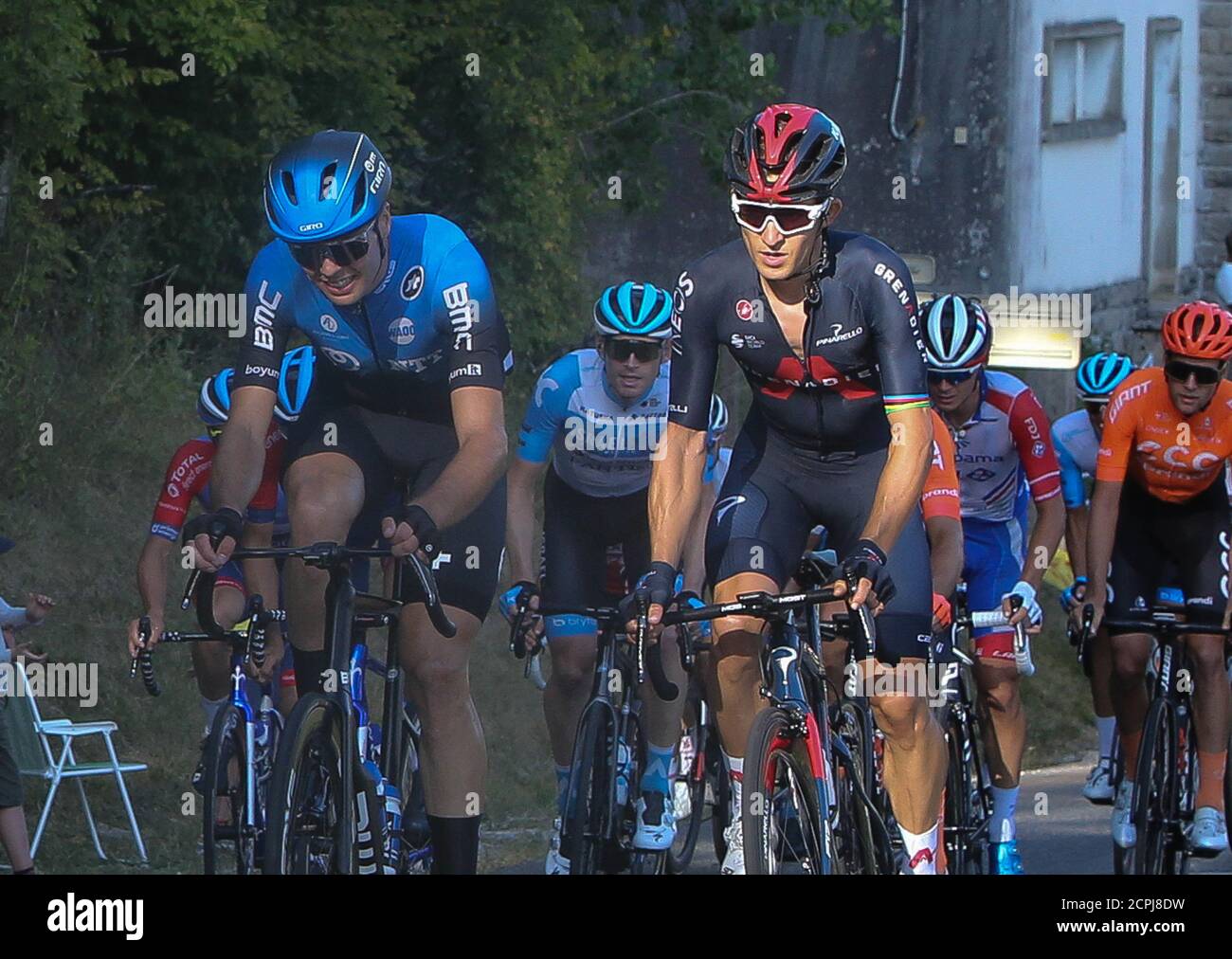 Michal Kwiatkowski von Ineos - Grenadiers während der Tour de France 2020, Radrennen Etappe 19, Bourg en Bresse - Champagnole (165,5 km) am September Stockfoto