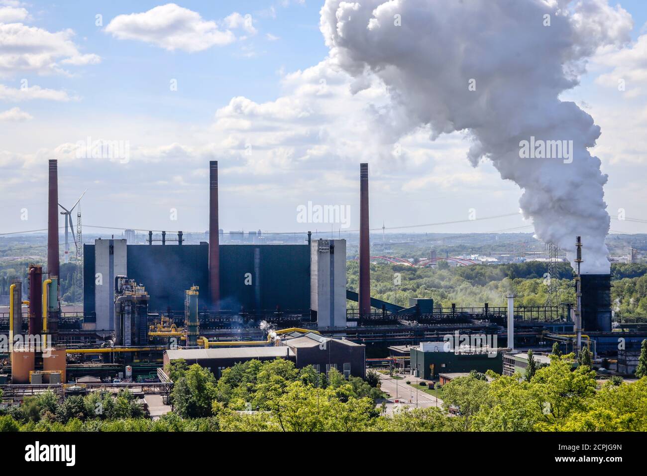 Prosper Kokerei, Industrielandschaft im Ruhrgebiet, Bottrop, Ruhrgebiet, Nordrhein-Westfalen, Deutschland Stockfoto