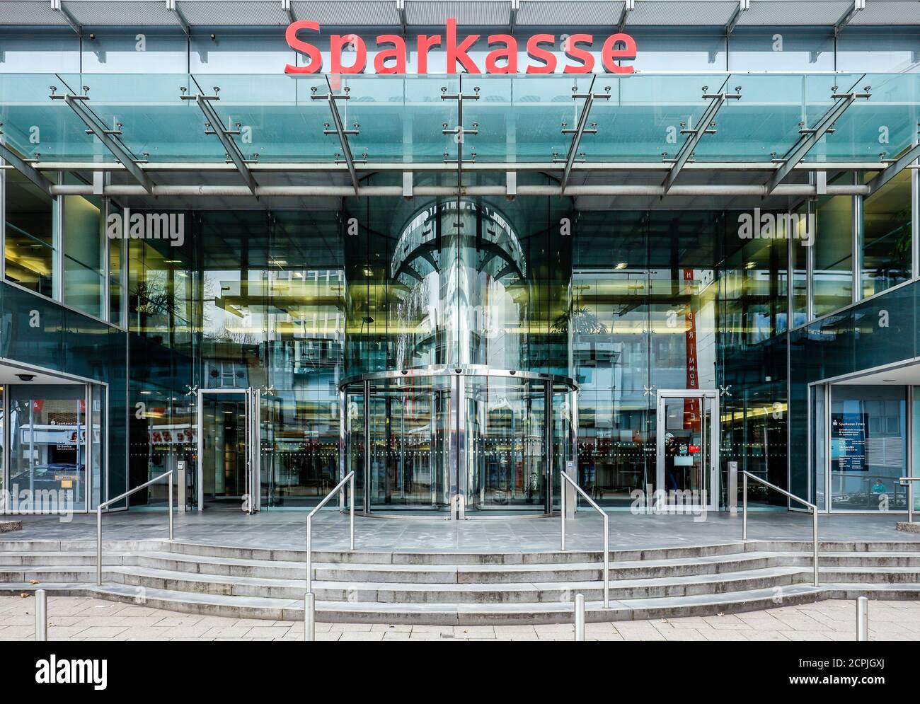 Sparkasse, Essen, Ruhrgebiet, Nordrhein-Westfalen, Deutschland Stockfoto