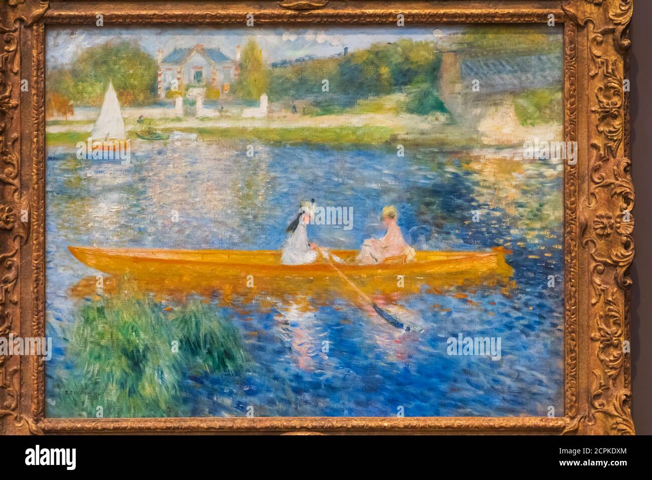 Gemälde mit dem Titel "Die Skiff" (La Yole) von Pierre-Auguste Renoir datiert 1875 Stockfoto