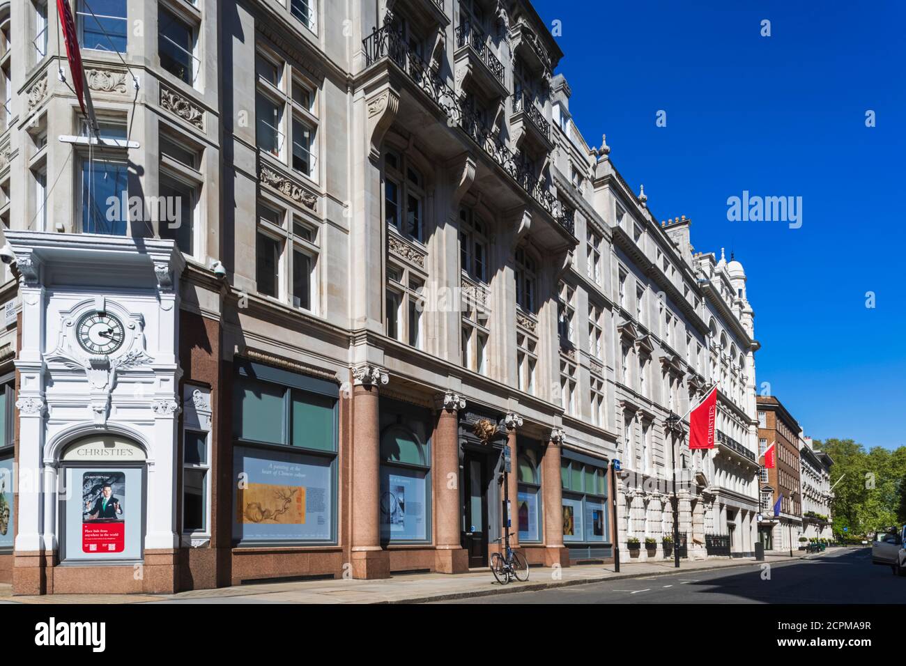 England, London, Westminster, St. James's, King Street, Christie's Auction House Stockfoto