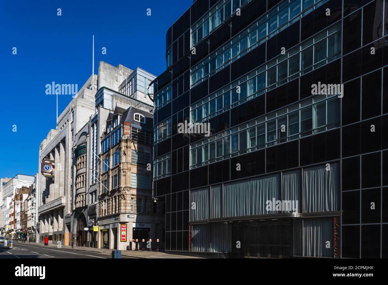 England, London, City of London, Fleet Street, Daily Telegraph Building und Daily Express Building Stockfoto