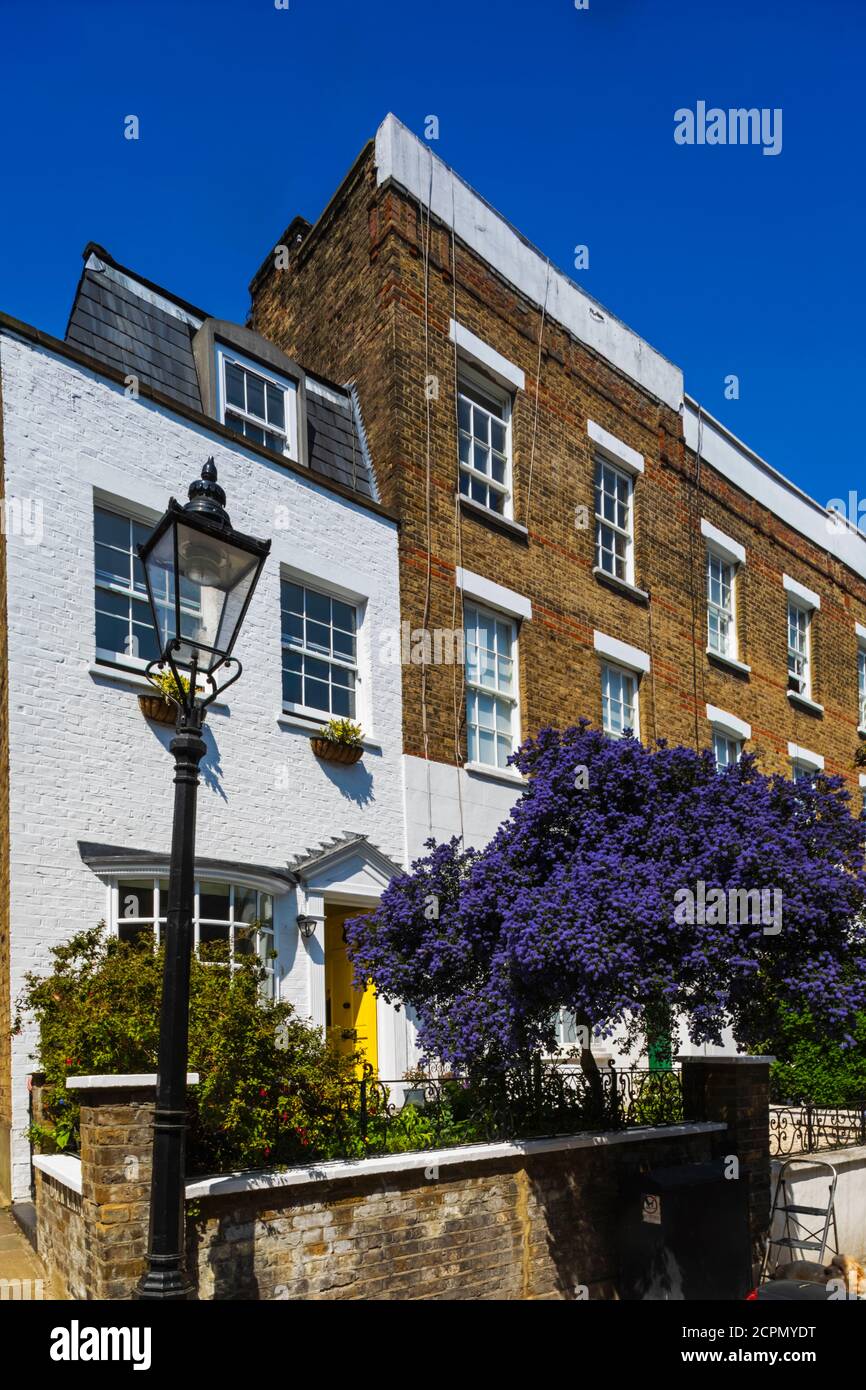 England, London, Hampstead, Wohngebäude in Flask Walk Stockfoto