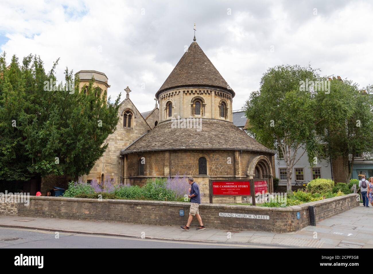 Die Round Church Scriptorium in Cambridge, Cambridgeshire, Großbritannien. Stockfoto