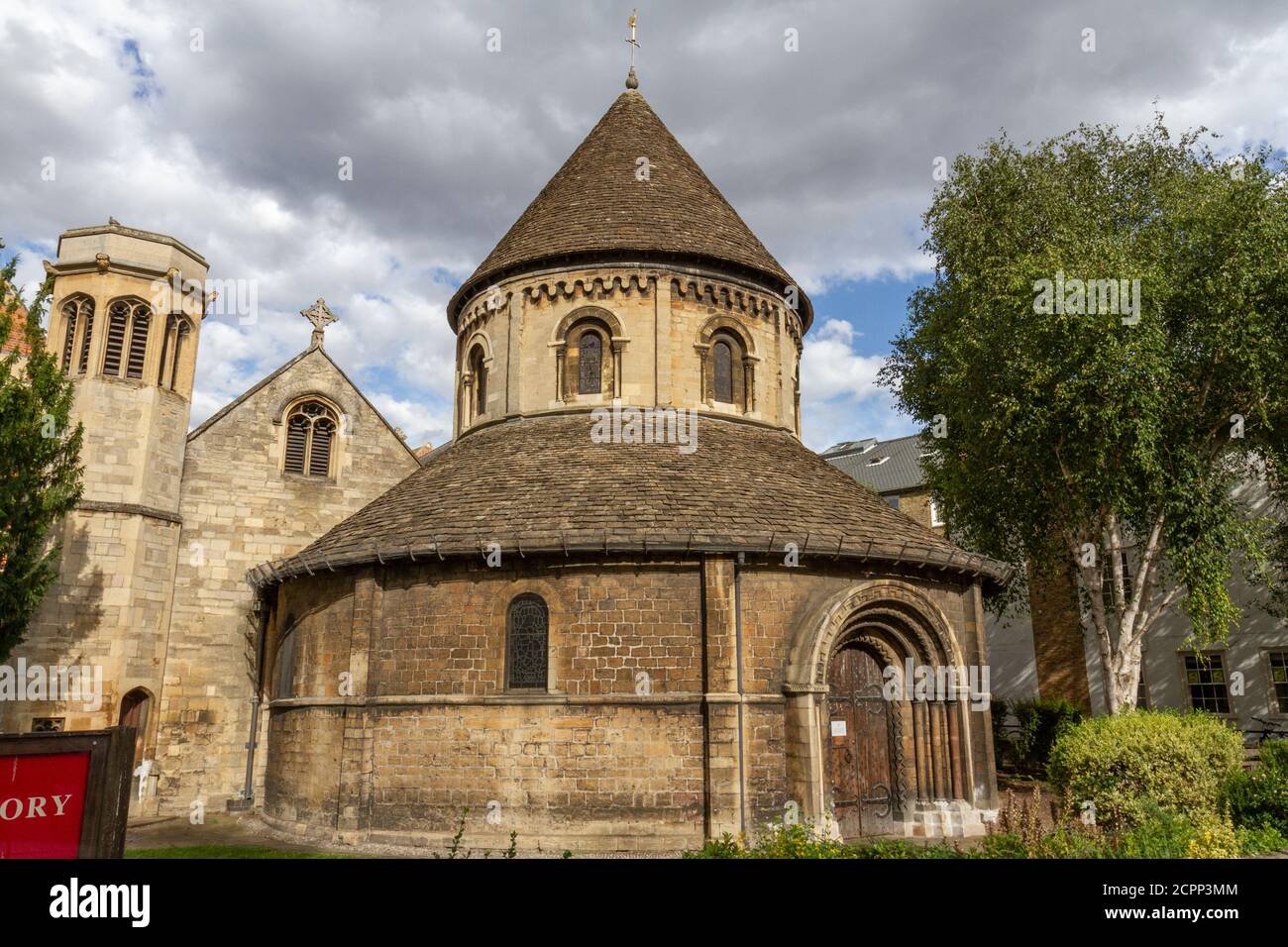 Die Round Church Scriptorium in Cambridge, Cambridgeshire, Großbritannien. Stockfoto
