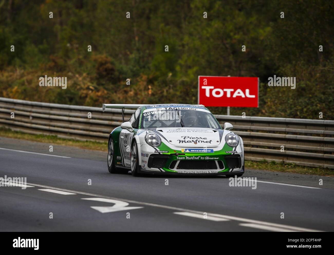 Le Mans, Frankreich. September 2020. 01 Guven Ayhancan, Martinet by Alm..ras, Porsche 911 GT3 Cup, Aktion während des Porsche Carrera Cup 2020 auf dem Circuit des 24 Heures du Mans, vom 18. Bis 19. September 2020 in Le Mans, Frankreich - Foto Xavi Bonilla / DPPI Kredit: LM/DPPI/Xavi Bonilla/Alamy Live News Kredit: Gruppo Editoriale LiveMedia/Alamy Live News Stockfoto