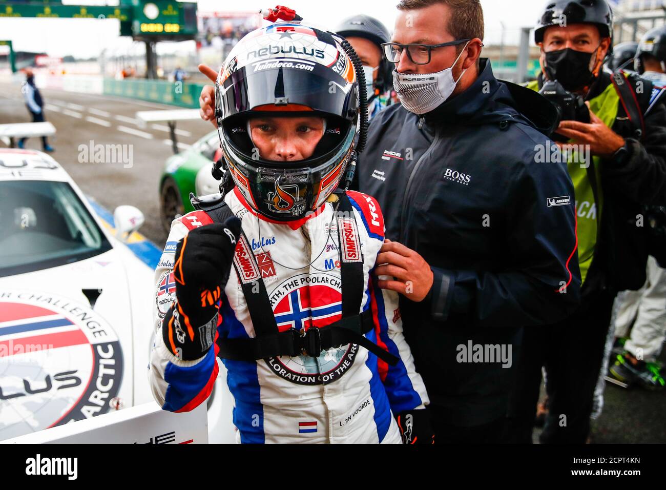 Le Mans, Frankreich. September 2020. 125 Larry ten Voorde, Porsche 911 GT3 Cup, Ambiente während des Porsche Carrera Cup 2020 auf dem Circuit des 24 Heures du Mans, vom 18. Bis 19. September 2020 in Le Mans, Frankreich - Foto Xavi Bonilla / DPPI Credit: LM/DPPI/Xavi Bonilla/Alamy Live News Credit: Gruppo Editoriale LiveMedia/Alamy Live News Stockfoto