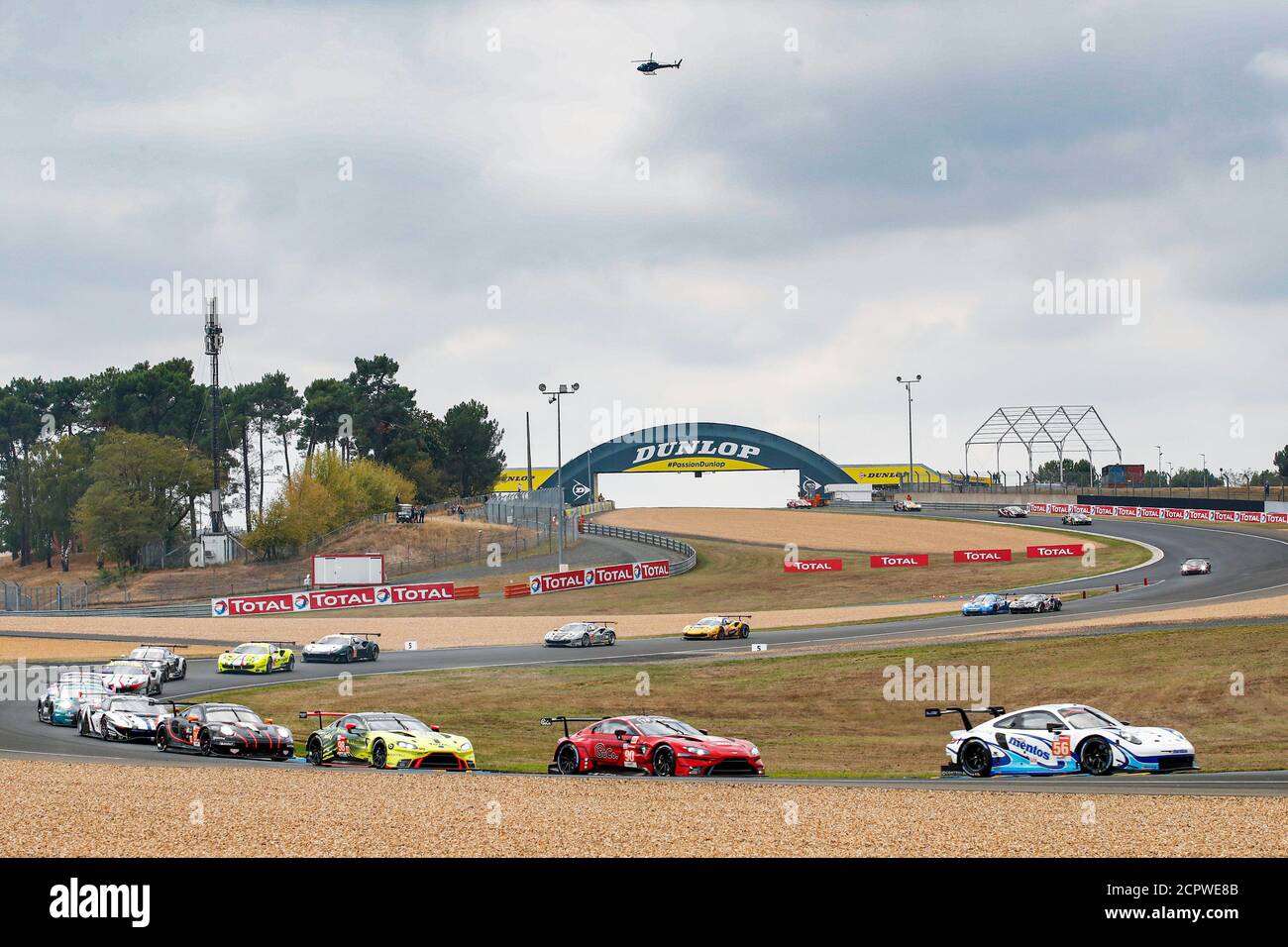 Le Mans, Frankreich. September 2020. 56 Cairoli Matteo (ita), Perfetti Egidio (NOR), Ten Voorde Larry (nld), Team Project 1, Porsche 911 RSR, Aktion während der 2020 24 Stunden von Le Mans, 7. Lauf der FIA-Langstrecken-Weltmeisterschaft 2019-20 auf dem Circuit des 24 Heures du Mans, vom 16. Bis 20. September, 2020 in Le Mans, Frankreich - Foto Xavi Bonilla / DPPI Kredit: LM/DPPI/Xavi Bonilla/Alamy Live News Stockfoto