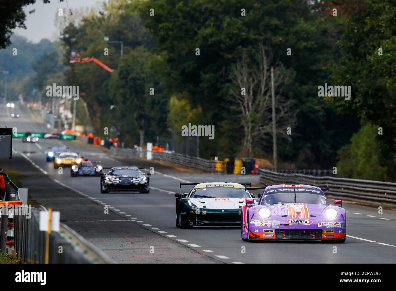 Le Mans, Frankreich. September 2020. 57 Bleekemolen Jeroen (nld), Fraga Felipe (BRA), Keating Ben (usa), Team Project 1, Porsche 911 RSR, Aktion während der 2020 24 Stunden von Le Mans, 7. Lauf der FIA-Langstrecken-Weltmeisterschaft 2019-20 auf dem Circuit des 24 Heures du Mans, vom 16. Bis 20. September, 2020 in Le Mans, Frankreich - Foto Xavi Bonilla / DPPI Kredit: LM/DPPI/Xavi Bonilla/Alamy Live News Stockfoto