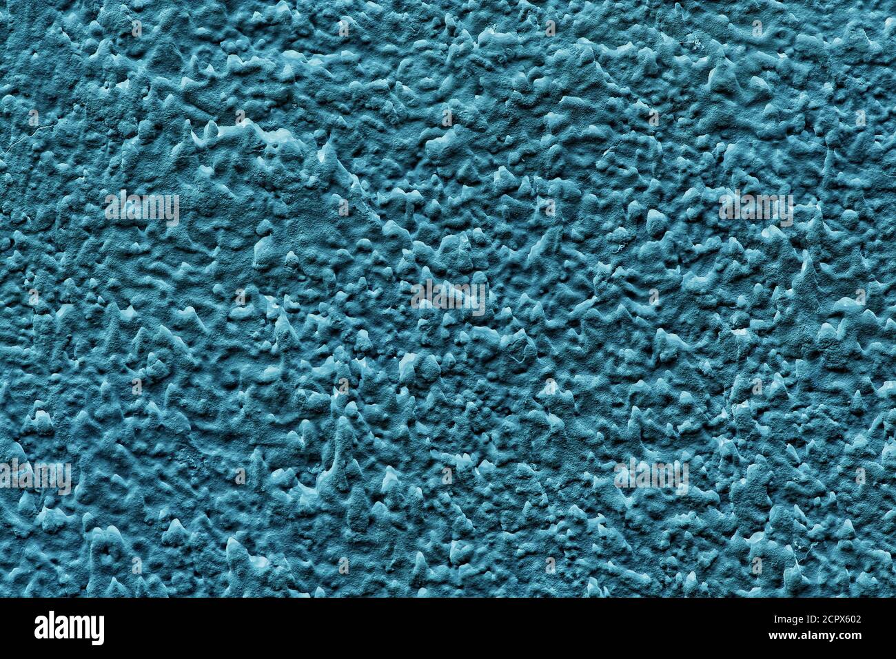 Horizontale Nahaufnahme von nahtlosem blau eingefrorenen wie texturierten Hintergrund Stockfoto