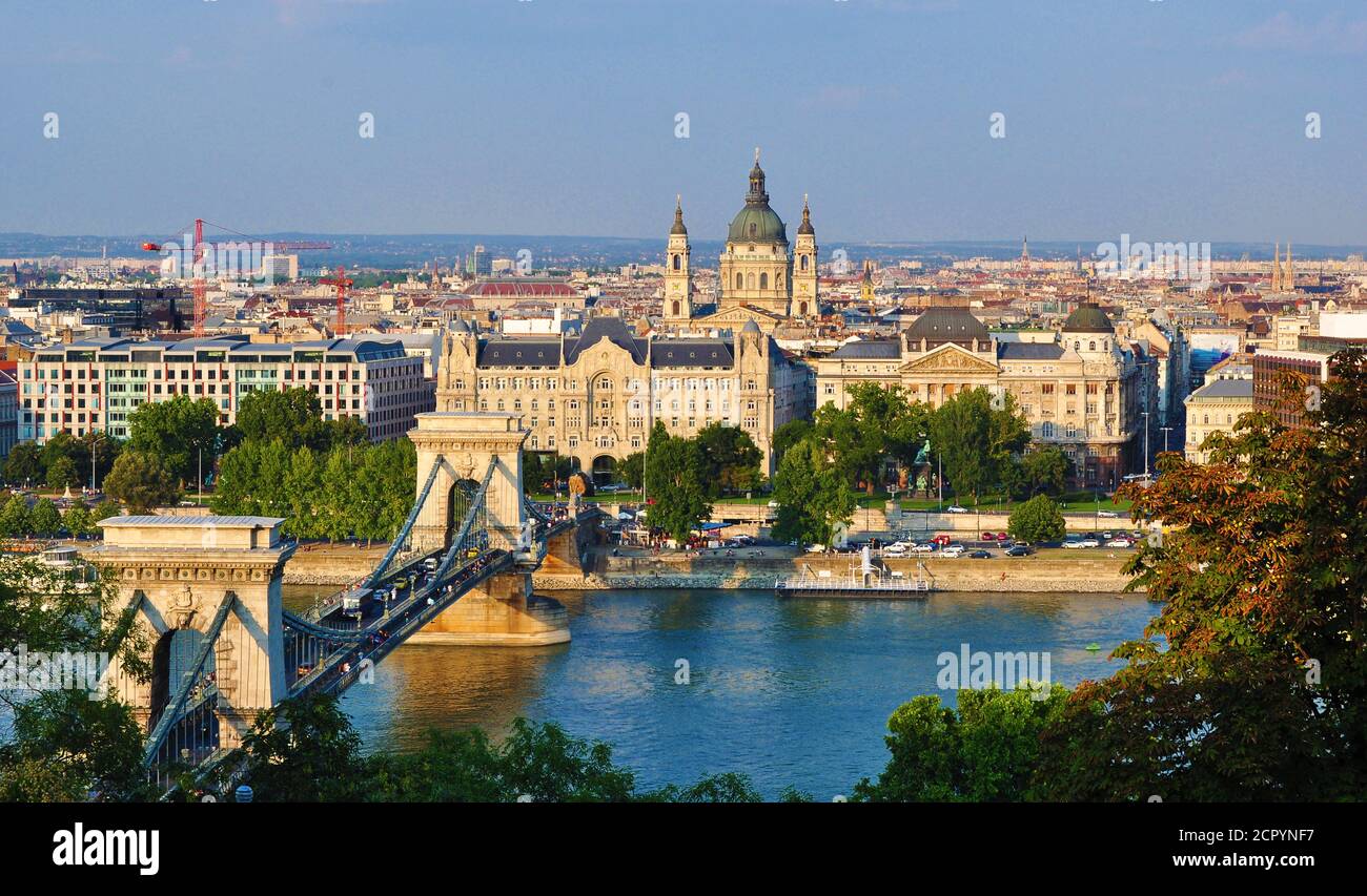 Klassische Architektur von Budapest, Ungarn, Donau Stockfoto