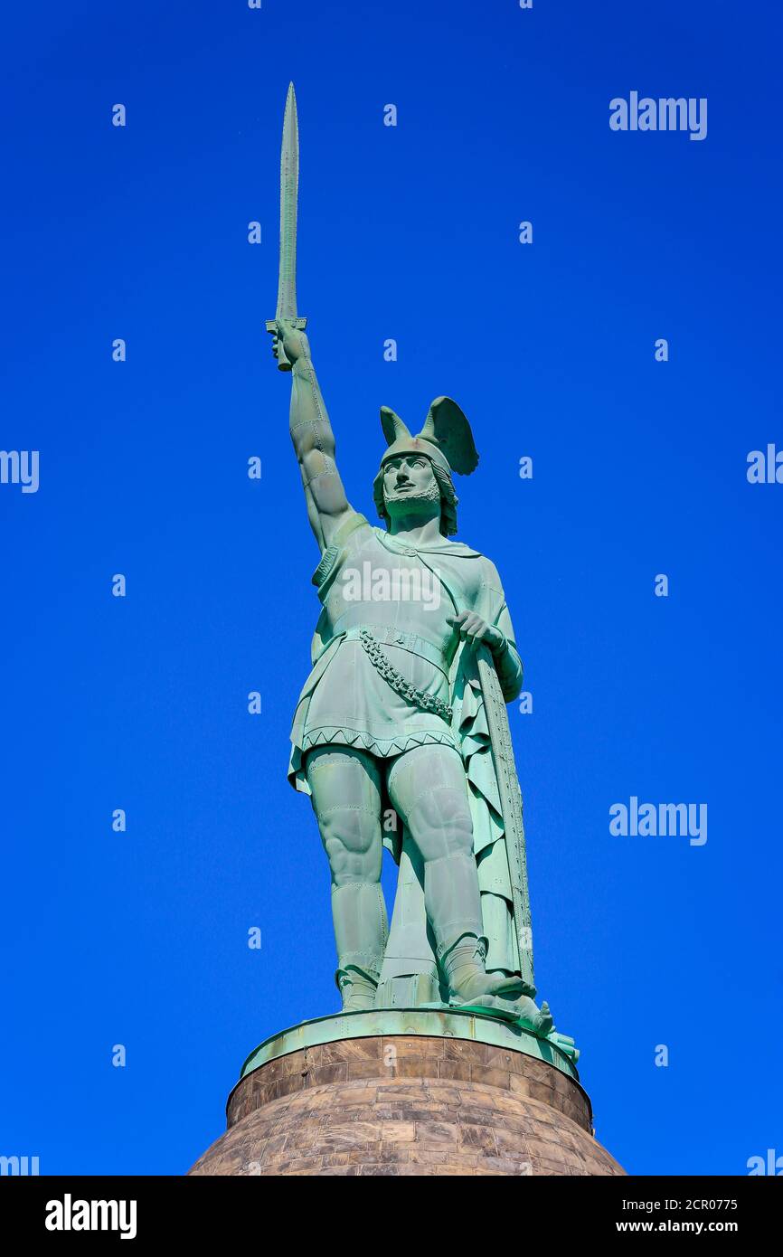 Hermannsdenkmal, Teutoburger Wald, Detmold, Nordrhein-Westfalen, Deutschland Stockfoto