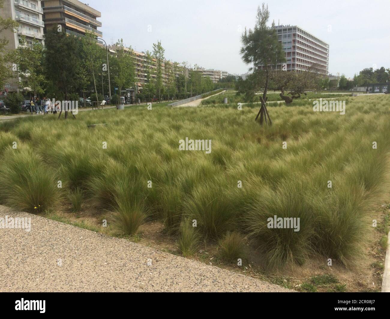 Neue Promenade von Thessaloniki, Griechenland Stockfoto