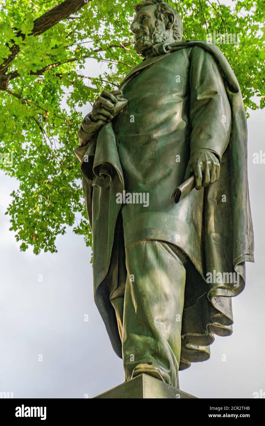 Abraham Lincoln Statue in Union Square, New York City, New York, USA Stockfoto