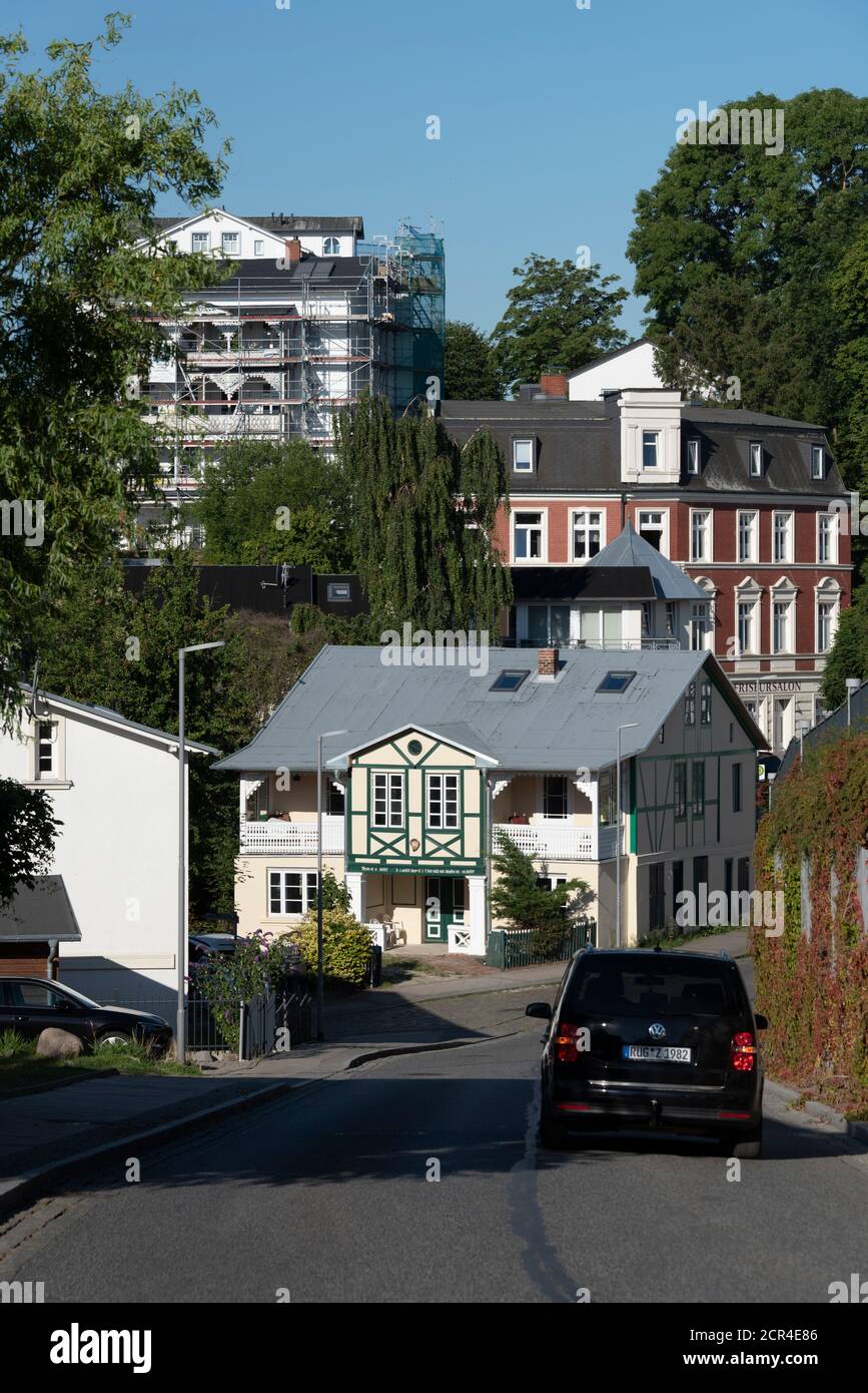Deutschland, Mecklenburg-Vorpommern, Rügen, Sassnitz, Blick auf die Altstadt, Ostsee Stockfoto