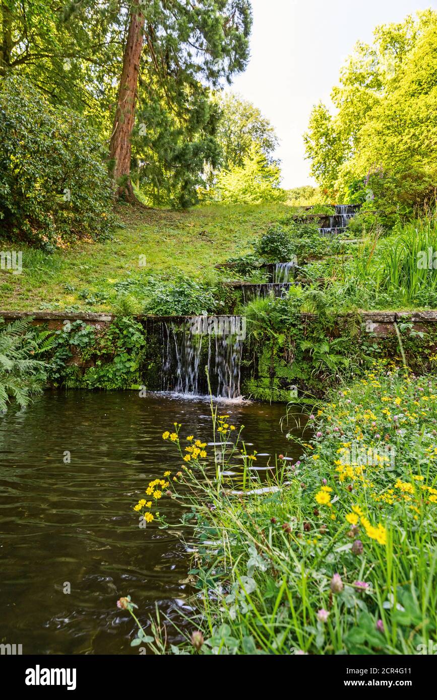 Wassertreppe in der Nähe des Kurhauses in Baden-Baden Stockfoto