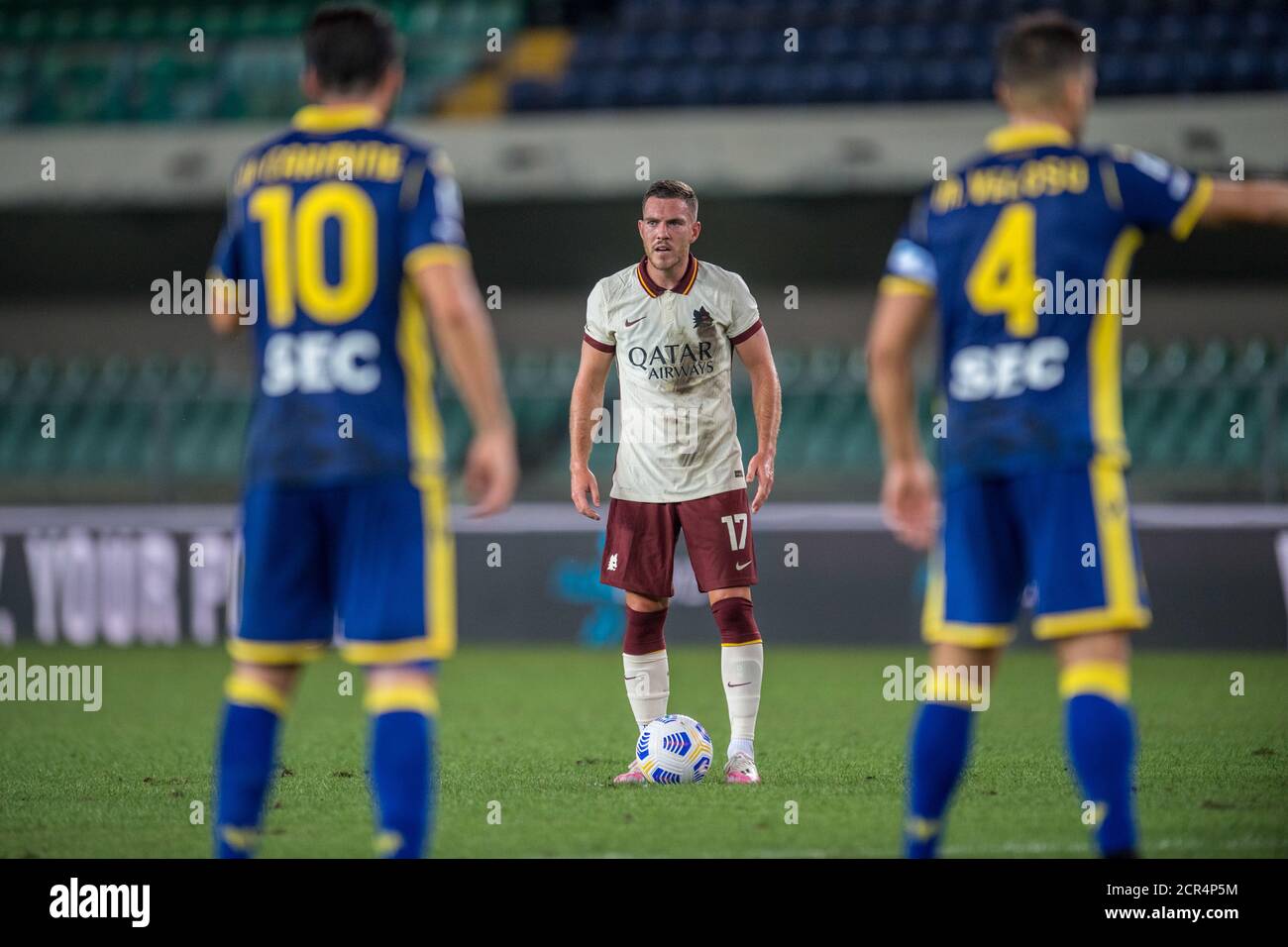 Cengiz Ünder (AS Roma) während Hellas Verona vs Roma, italienische Serie A Fußballspiel, Verona, Italien, 19. September 2020 Stockfoto