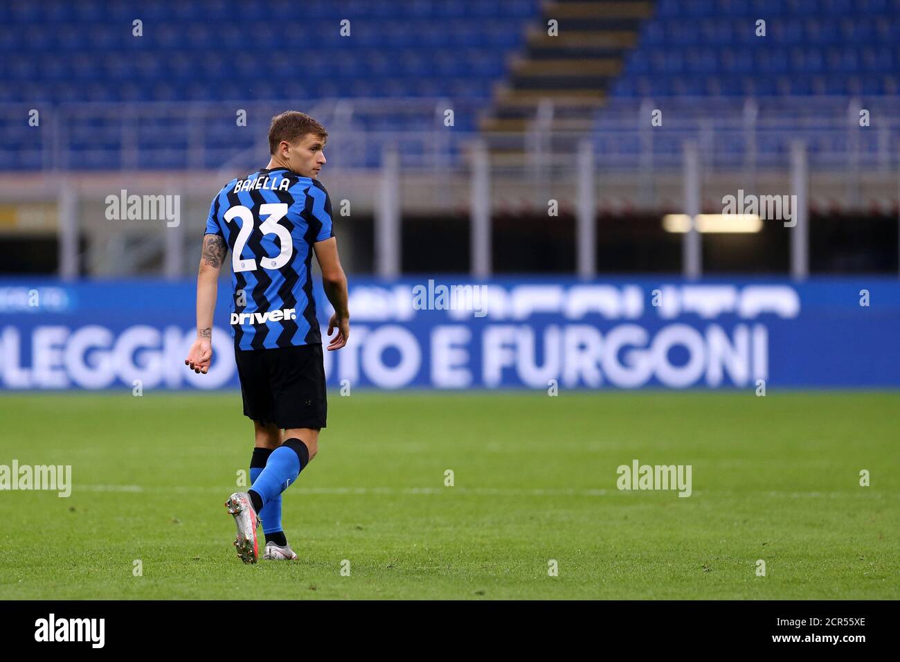 Nicolò Barella vom FC Internazionale im Freundschaftsspiel zwischen FC Internazionale und Pisa SC. Stockfoto