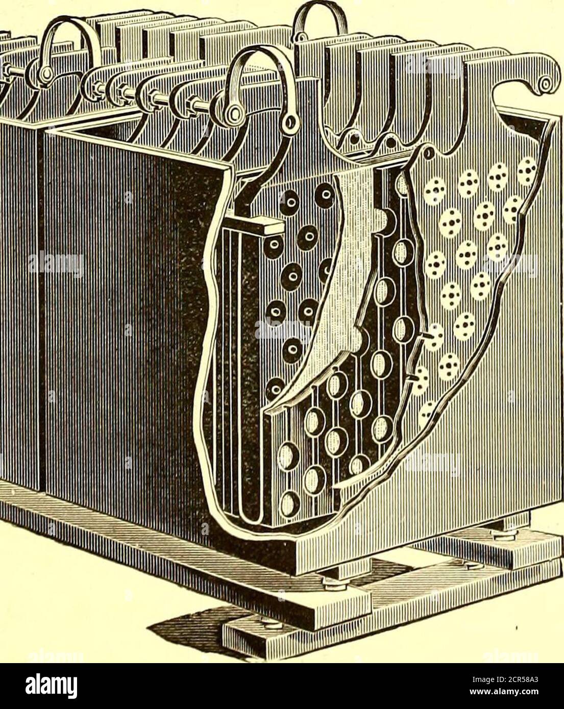. Die Straßenbahn Zeitschrift . GEBAUT VON PHILADELPHIA ENGINEERING WORKS, Limited, Mifflin Street, East of Front, Philadelphia, Pa. Chicago, W. F. PFARREI MACHINERY CO., Home Insurance Building.New York, WM. M. POWER, 121 Liberty St. EINE ABHANDLUNG ÜBER englische Methoden der Street RailwayTrack Construction. VON JAMES MORE, ASSOC. M. Inst. C. E., Ingenieur von Dick, Kerr Co., Ltd. UND ALEX. McCallum. Papierabdeckungen. Preis 35 Cts. FÜR SALEBY THE Street Railway Publishing Co., IIAVEMEYER GEBÄUDE, 26 CORTLANDT ST.. NEW YORK. i ill SSLs^ssmmm ill. -THE- Electric Storage Battery Co, ALLEINIGE HERSTELLER DER CHLORI Stockfoto