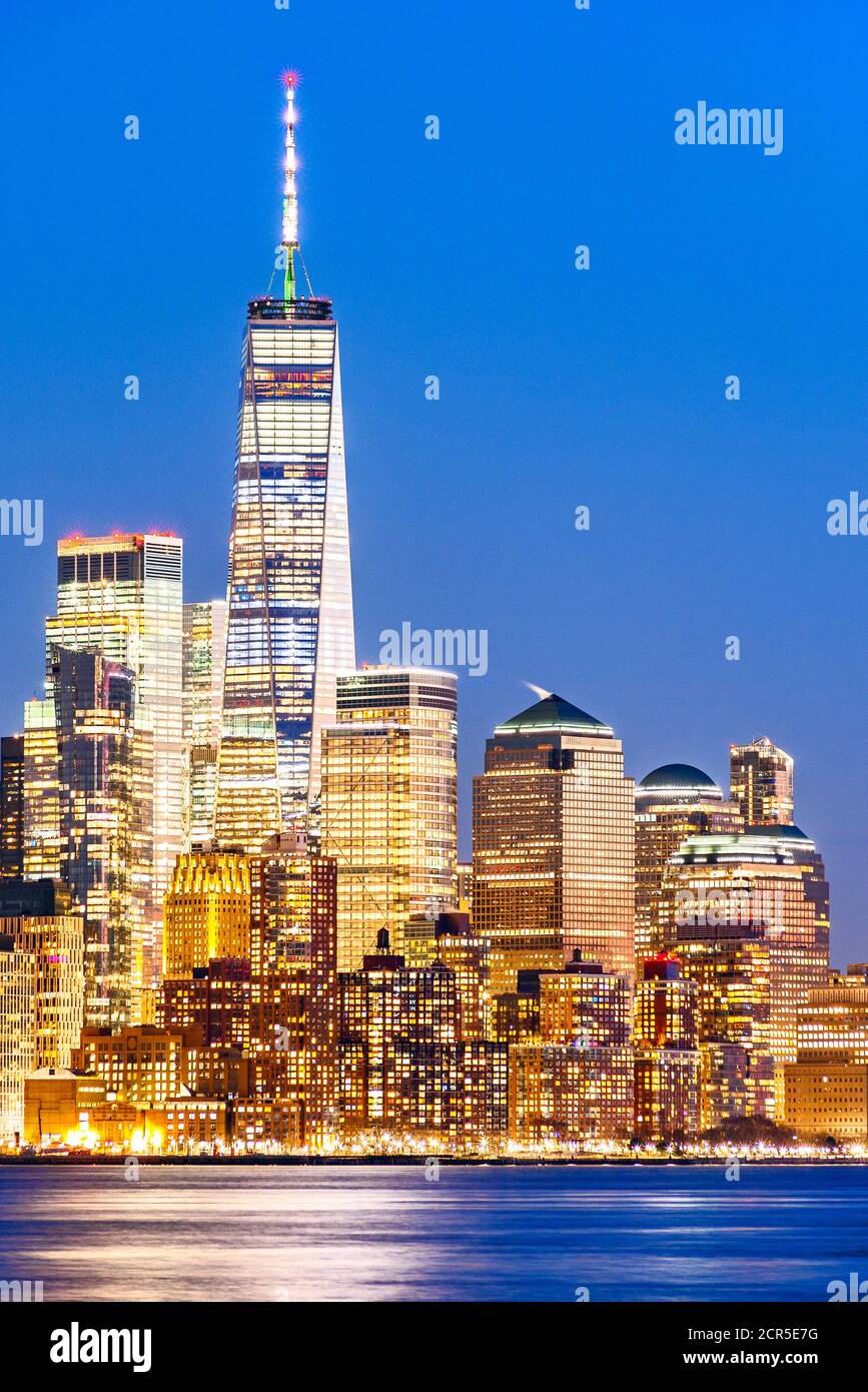 Freedom Tower New York Skyline One WTC Manhattan New York Stadt Stockfoto