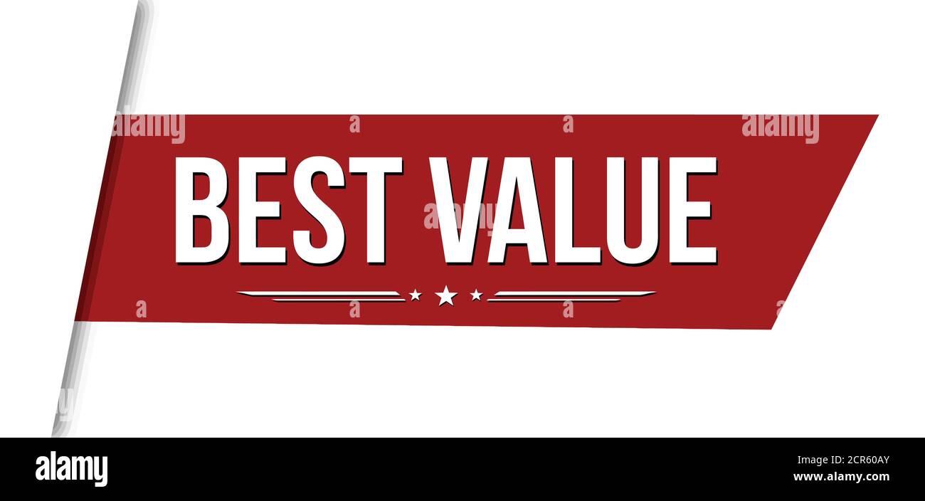 Bestes Bannerdesign auf weißem Hintergrund, Vektorgrafik Stock Vektor