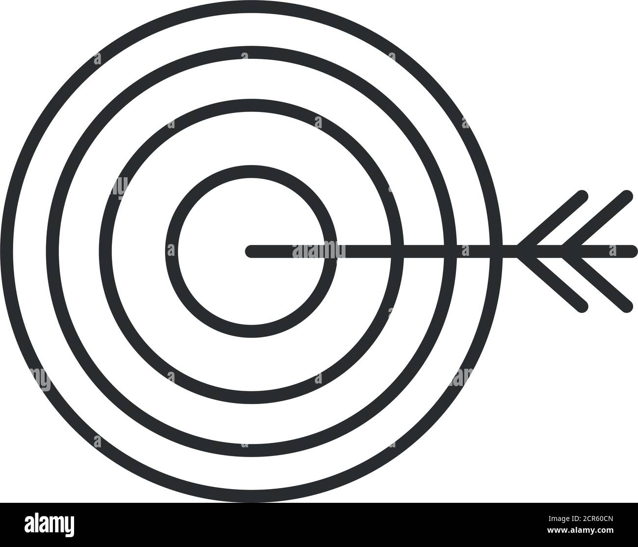 Datenanalyse, Finanzgeschäft Ziel Strategie Linie Symbol Vektor Illustration Stock Vektor