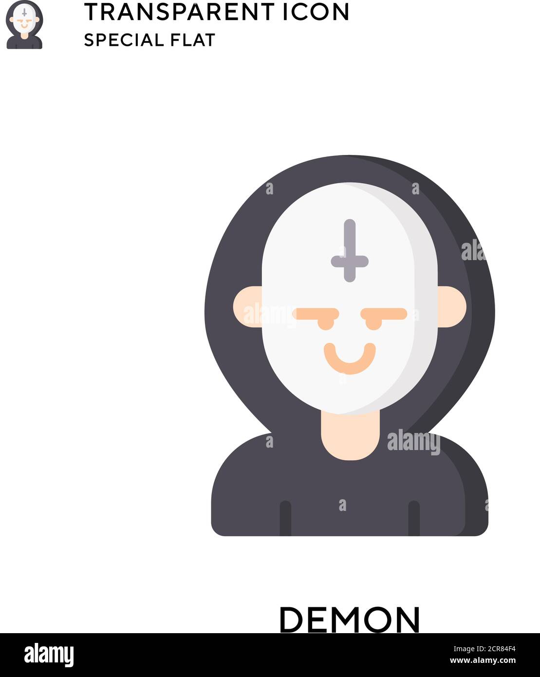 Symbol für Daemon-Vektor. Flache Illustration. Vektor EPS 10. Stock Vektor