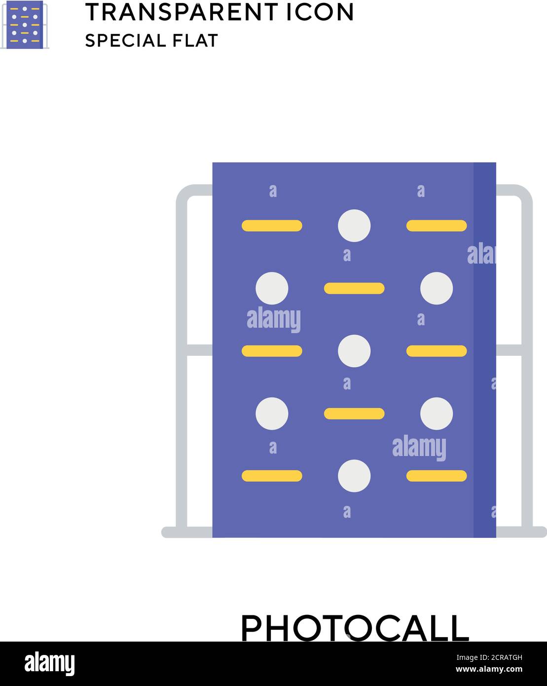 Fotocall-Vektor-Symbol. Flache Illustration. Vektor EPS 10. Stock Vektor