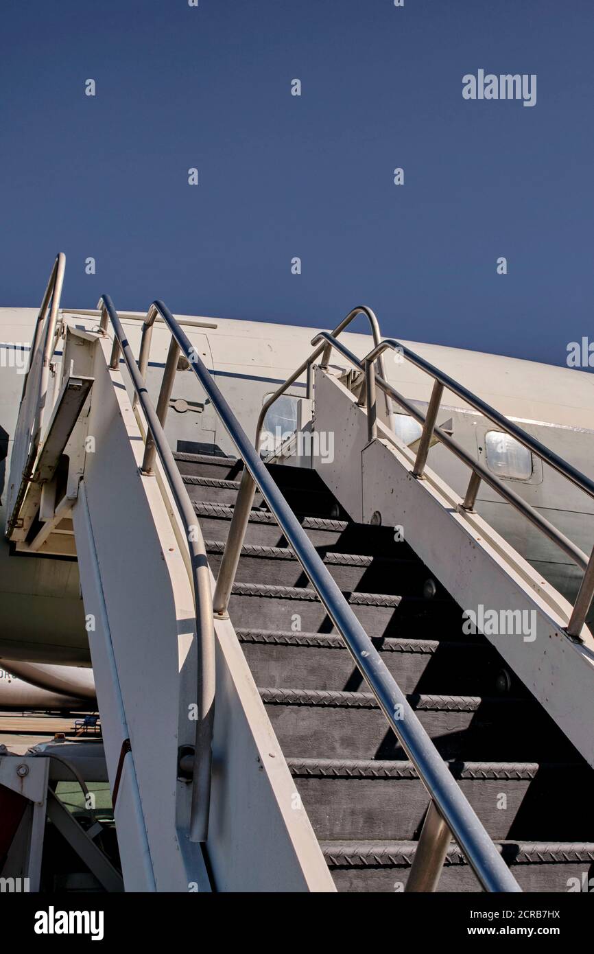 Gangway. Air Mobility Command Museum, Dover Air Force Base, Dover, DE. Stockfoto