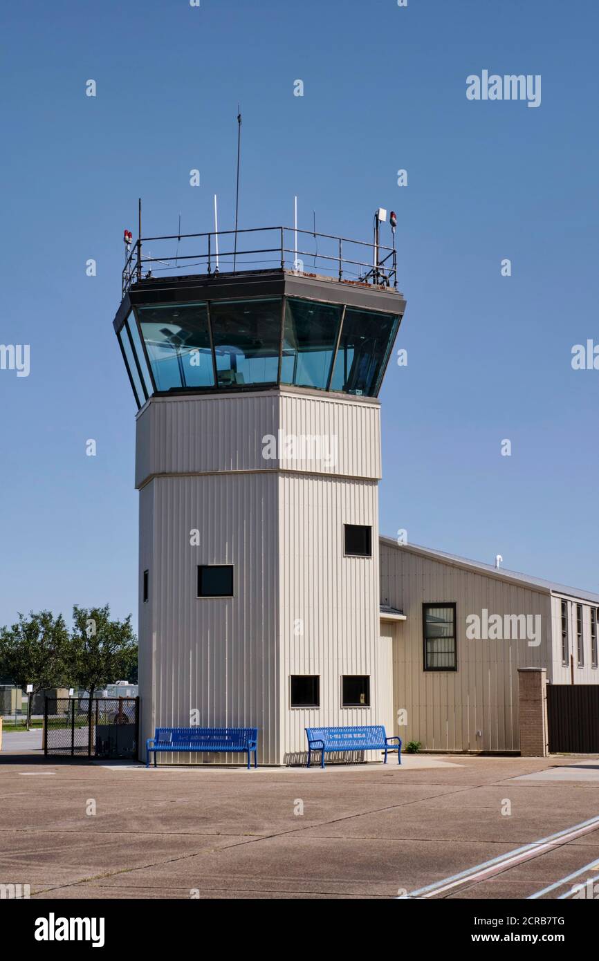 Alter Dover AFB-Kontrollturm. Air Mobility Command Museum, Dover Air Force Base, Dover, DE. Stockfoto