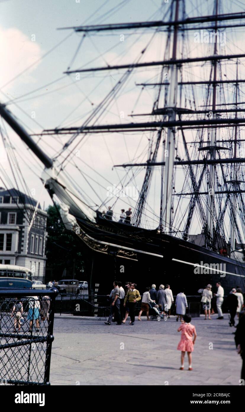 The Cutty Sark in London, 1965 Stockfoto