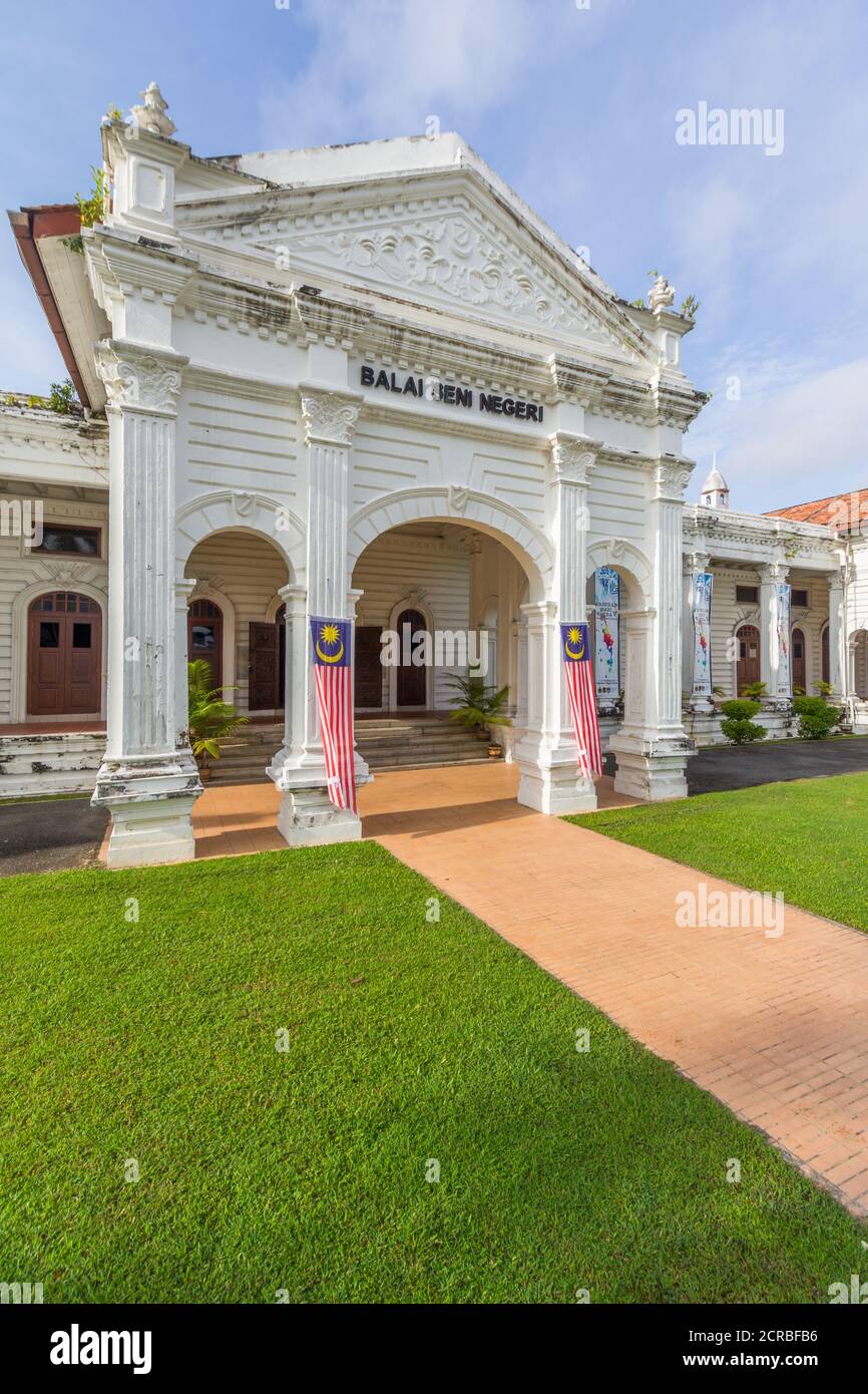 Kedahs State Art Museum war früher ein Gerichtsgebäude, eine historische Struktur Stockfoto
