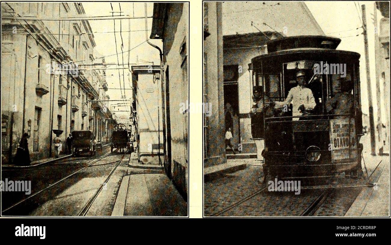 . Electric Railway Journal . RMS seiner Konzession, die Havana Electric Way Overhead-Konstruktion wie in der folgenden Bahn gezeigt ist verpflichtet, die doppelte Overhead-Trolley-Tisch verwenden:System mit zwei Drähten vollständig vom Boden isoliert, Und unter den außergewöhnlichen Bedingungen, die Meilen einzigen Gesamtkosten der Wartung , , , . ... , ii • Gleiswartung pro Meile musste erfüllt werden das Overhead-System des Unternehmens beträgt 1911 6417 35,866 US-Dollar 558.92 wahrscheinlich komplizierter, teurer und schwieriger von Haupt- 191- 65.70 liv1™ oiHJi . , »• , . „ . „. 1913 71.82 28,533 397.57 als irgend jemand zu finden ist Stockfoto