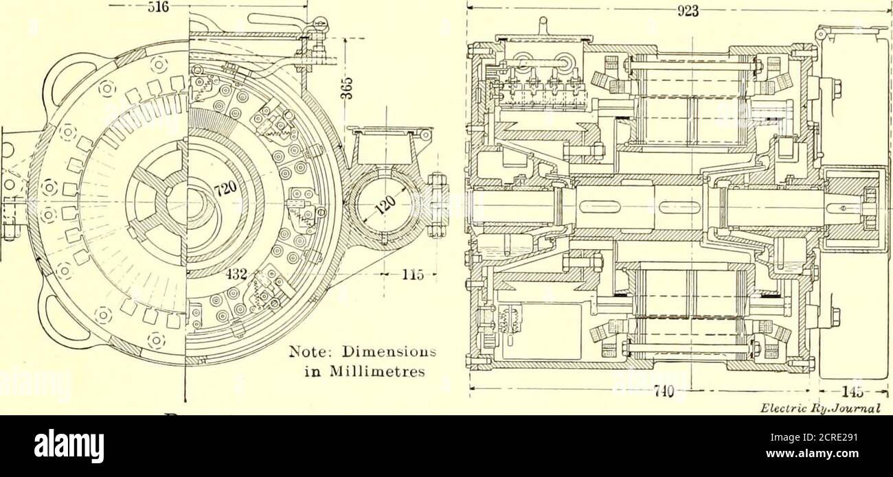 . Elektrische Eisenbahn Zeitschrift . Einphasige Ralh uy - Öffentliche Autobahn Pamplona-Sanguesa Railway - Karte Klein, besonders aufgrund einer kompakten Anordnung der Einbahnung und der Lager. Ölringe werden für die Aufschmierung der Lager verwendet, wie bei stationären Maschinen. Das Übersetzungsverhältnis ist 1:4-7. Der Durchmesser der Autoräder beträgt 37 Zoll Das Gewicht des Motors, einschließlich Getriebe und. 1400 100 1200 1000 70 o a 60 o i 503«0 p &gt;wer Factor Co s (p T. klagt } uns an trans- 1.0 0.9 O.S 0.7 ^ 0 120 s 0.6 0 100 Cu 0.5 S 80 O H 0.4 %0 60 A* 0.3 40 0.2 20 0.1 0 0 10 20 30 40 50 60 7 0 80 90Ampere Pamplona-Sanguesa Stockfoto