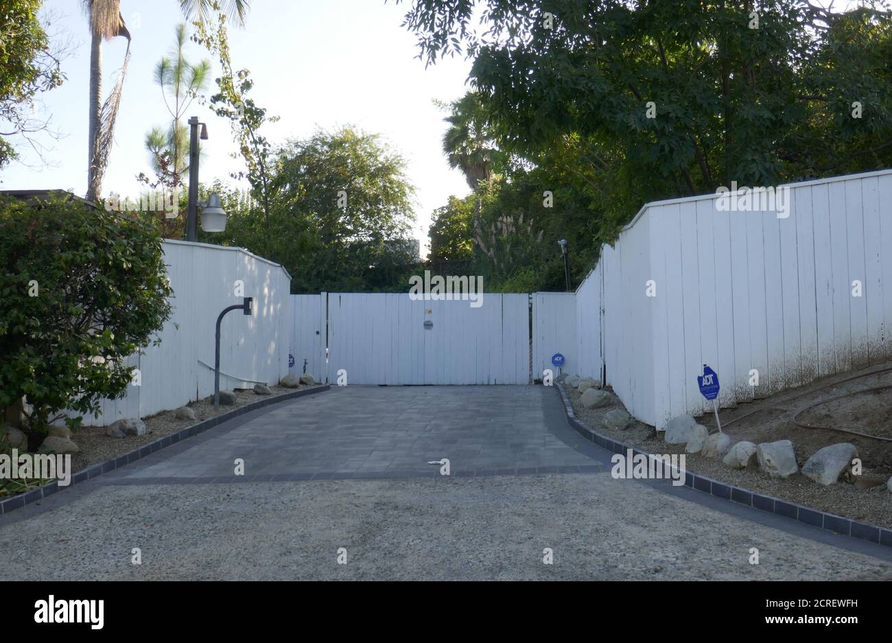 Los Angeles, Kalifornien, USA 19. September 2020 EINE allgemeine Ansicht von Richard Dawsons früherem Haus am 1117 Angelo Drive am 19. September 2020 in Los Angeles, Kalifornien, USA. Foto von Barry King/Alamy Stockfoto Stockfoto