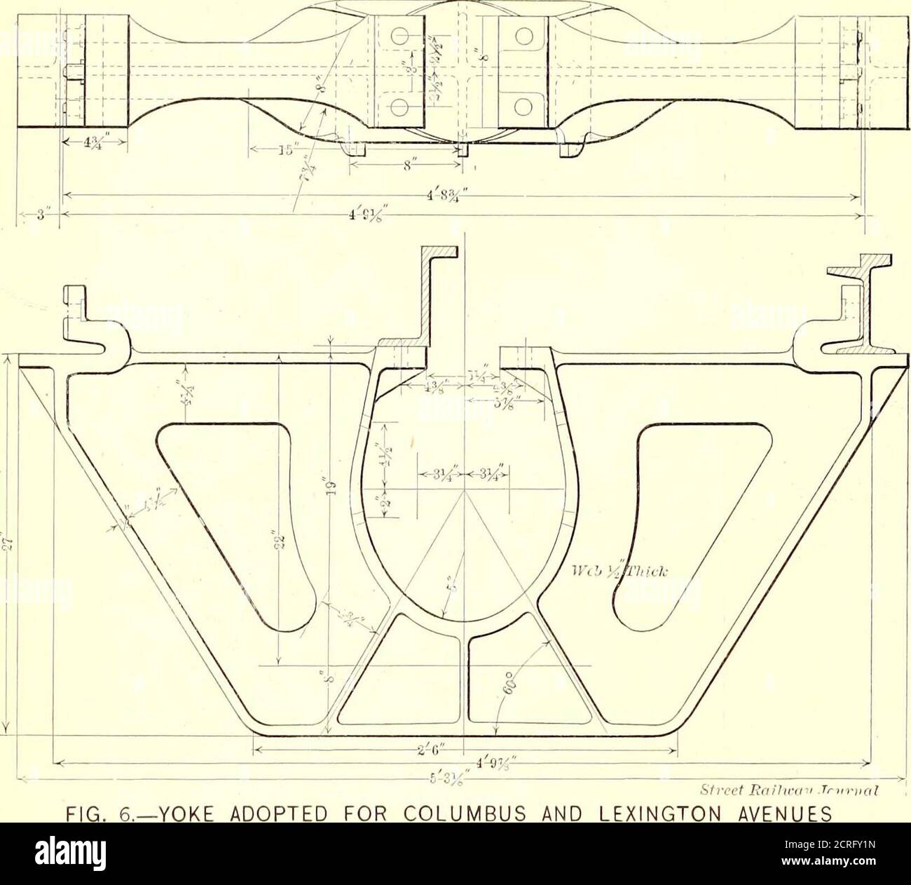 . The Street Railway Journal . Controlling durch den Besitz von stockdie folgenden Straßenbahnen von New York:The Metropolitan Street Railway Company, mit seinen sleased Linien; die Broadway & Seventh Avenue, die SixthAvenue, die Ninth Avenue und 23d Street Railway Com-panies; Die Metropolitan Crosstown Railway Company, mit ihren Mietleitungen, die 42d Street & Grand Street Ferry und der Central Park, North & East River Railroad Com-panies. Die Offiziere^der Metropolitan Traction Com-pany sind: Präsident, C. R. Henderson; erste Vize-Präsident, P. A. B. Widener; zweiter Vizepräsident, D. B. Ha Stockfoto