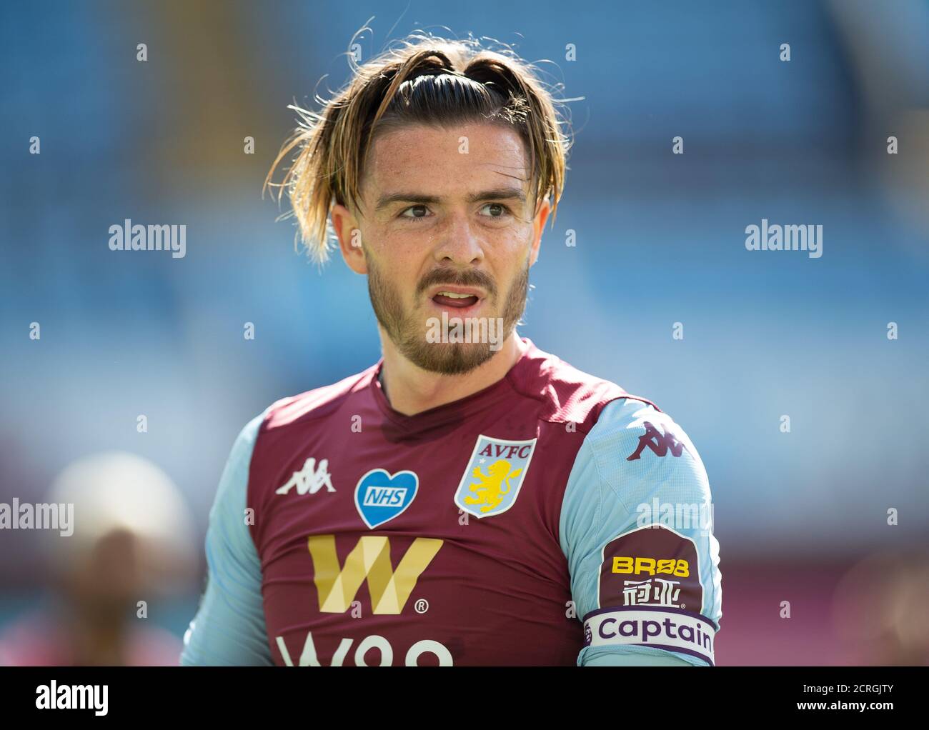 Jack Grealish während des Spiels Aston Villa gegen Chelsea Premier League in Villa Park, Birmingham. BILDNACHWEIS : © MARK PAIN / ALAMY STOCK FOTO Stockfoto