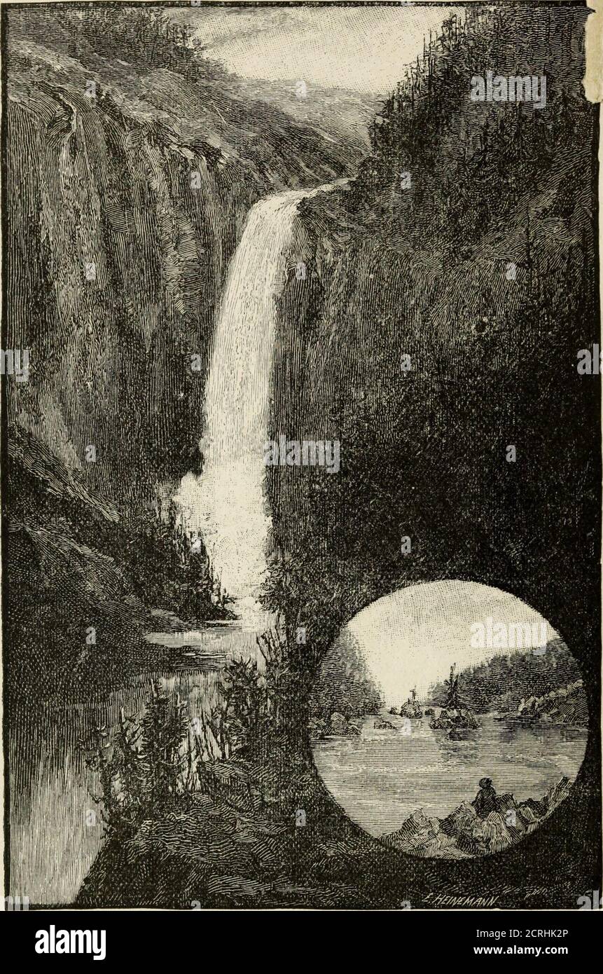 . Der Yellowstone Nationalpark: Ein Handbuch für Touristen: Eine Beschreibung der Mammoth Hot Springs, der Geysirbecken, der Katarakte, der cañons und anderer Merkmale des Wunderlandes ... auch ein Anhang mit Eisenbahnlinien und Preisen, sowie andere sonstige Informationen. OBERE WASSERFÄLLE DES YELLOWSTONE. Der YELLOWSTONE NATIONAL PAEK EIN MANUELLER FEIND TOUKISTS WIRD EINE BESCHREIBUNG DER MAMMUT HEISSEN QUELLEN, DIE GEYSIR BECKEN, DIE KATARAKTE, DIE KANONEN UND ANDERE MERKMALE DES LANDES DER WUNDER mit vierundzwanzig Abbildungen, ein Plan des Upper GeyserBasin und Routenkarten AUCH EIN Stockfoto