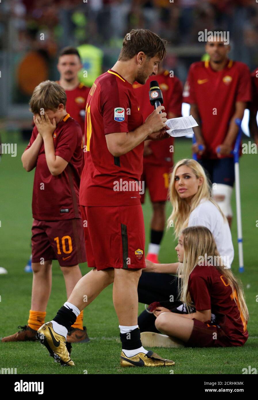 Francesco Totti Francesco Totti Wife Stockfotos Und Bilder Kaufen Alamy