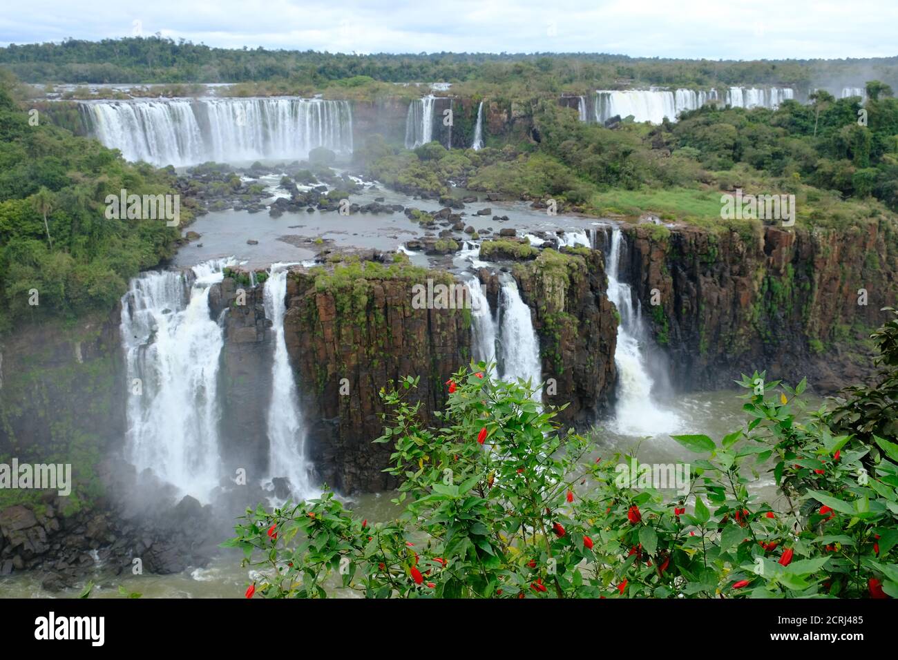 Brasilien Foz do Iguacu - Iguazu Falls - Las Cataratas Del Iguazu Kaskaden Stockfoto