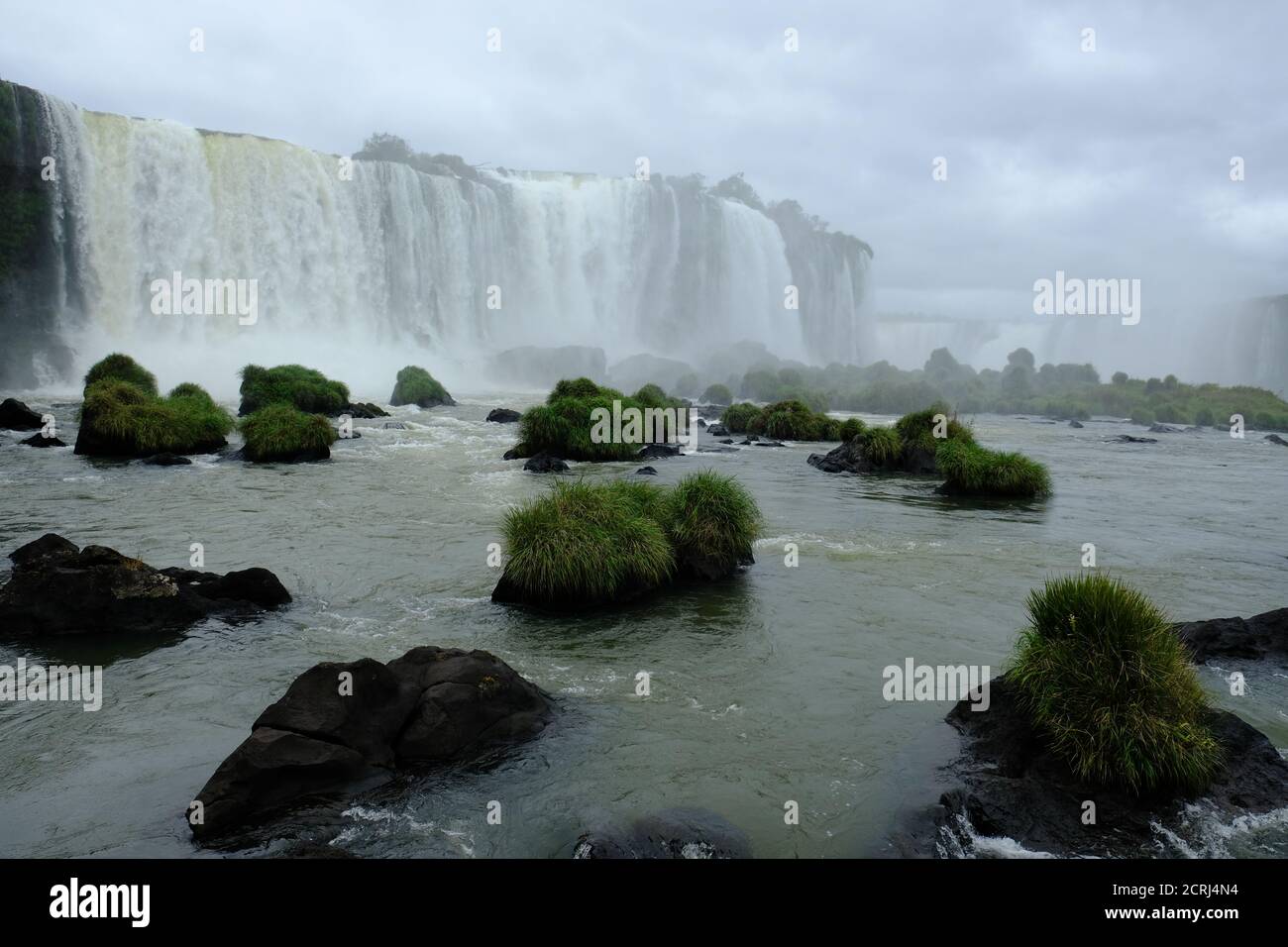 Brasilien Foz do Iguacu - Iguazu Wasserfälle - Las Cataratas Del Iguazu Blick von Salto Santa Maria Stockfoto