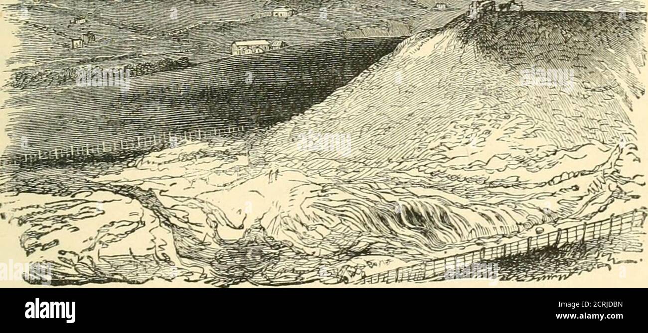 . Unsere Eisenstraßen: Ihre Geschichte, Bau und Verwaltung. raine Railway. Es dient nicht nur dem ordinarypurpose solch einer Arbeit, aber reklamiert 22,000 Morgen vom Meer, am Lough Foyle. Dies ist ein großer lough an der nördlichen Küste Irlands, der eine Fläche von etwa 60,000 Hektar abdeckt, in der die Gezeiten normalerweise nicht mehr als sechs Fuß anstiegen, während sie bei Niedrigwasser * Fraser Magazine waren. BÖSCHUNGEN. ■5 ein großer Teil davon war vollkommen trocken, eine reiche alluviale Ablagerung. Von dem zurückgewonnenen Land wurden 12,000 Acres zur Deckung der Ausgaben der Eisenbahn auseinander gesetzt, und wurden ingeschlossen und verkauft. Schwierigkeiten haben s Stockfoto