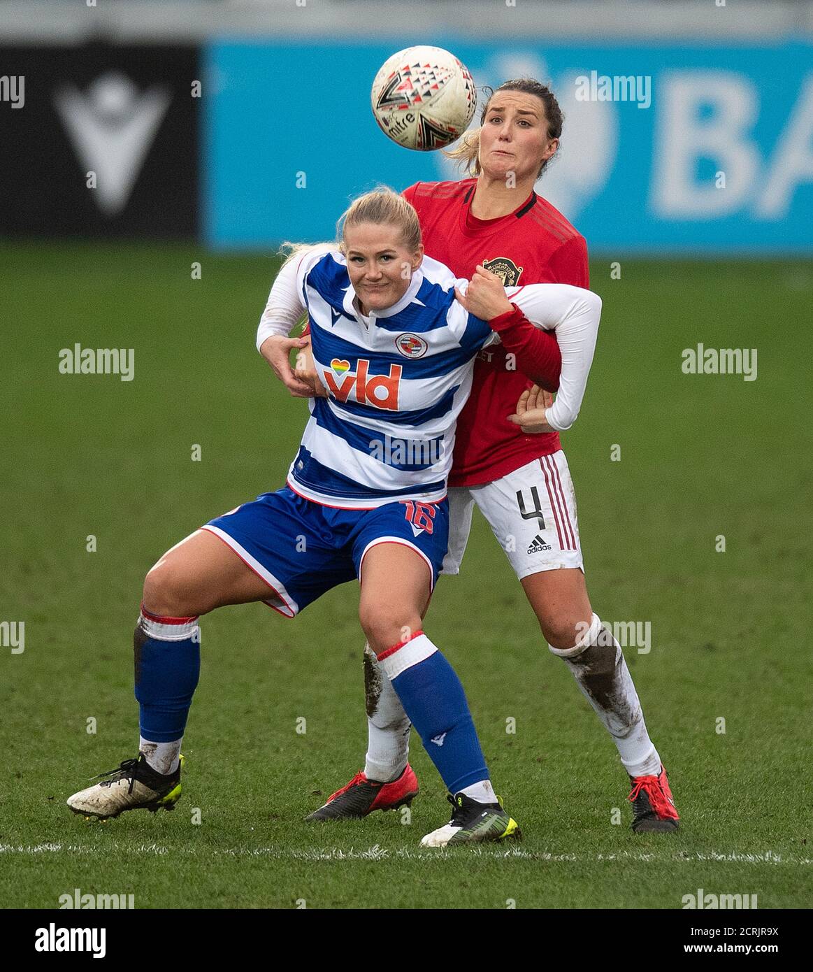 Lesens Lisa-Marie Utland und Manchester United Amy Turner BILDNACHWEIS : © MARK PAIN / ALAMY STOCK FOTO Stockfoto