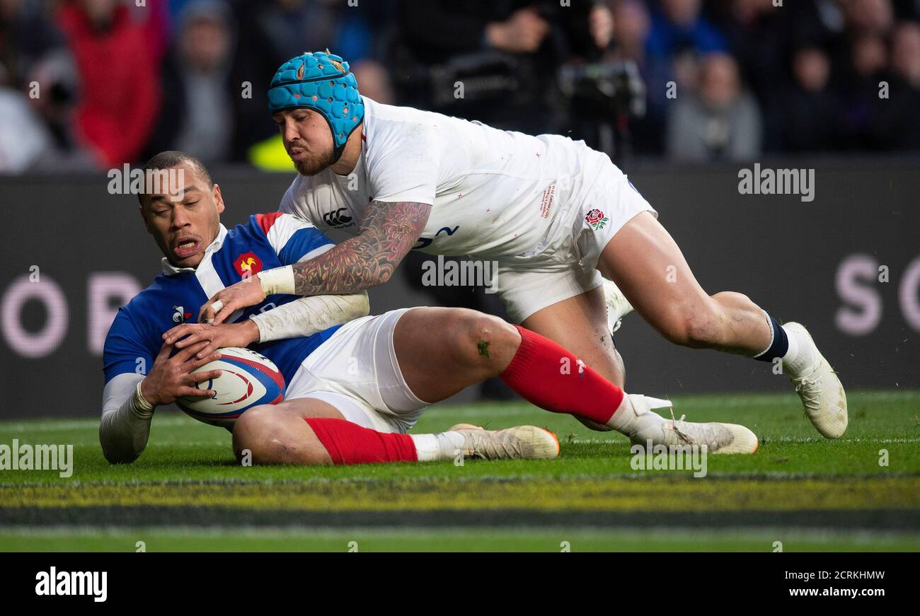 Englands Jack Nowell. England gegen Frankreich. Sechs Nationen. BILDNACHWEIS : © MARK PAIN / ALAMY STOCK FOTO Stockfoto