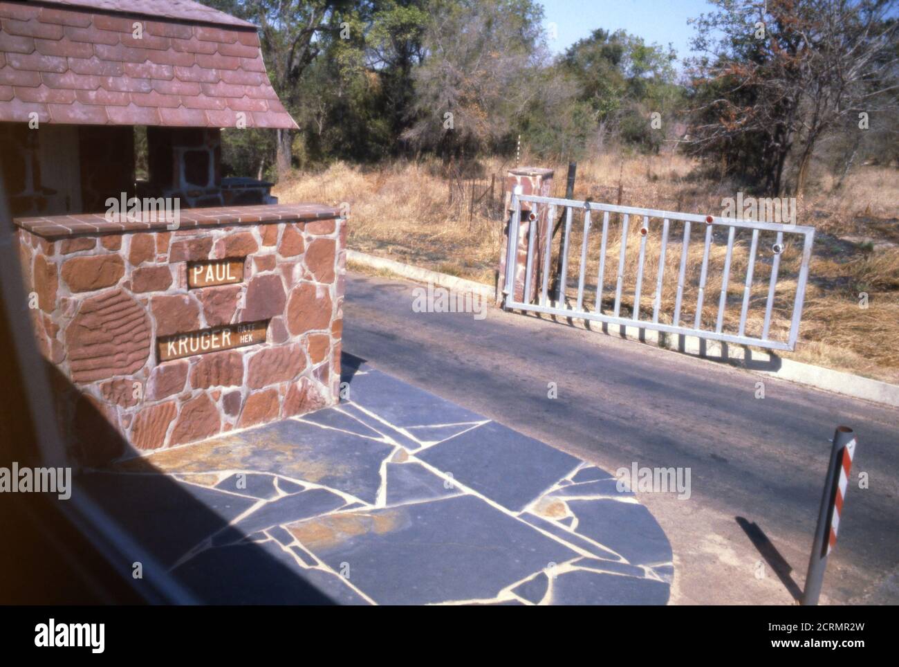 Der Paul Kruger Tor Eingang zum Kruger Nationalpark, Südafrika, 1981 Stockfoto