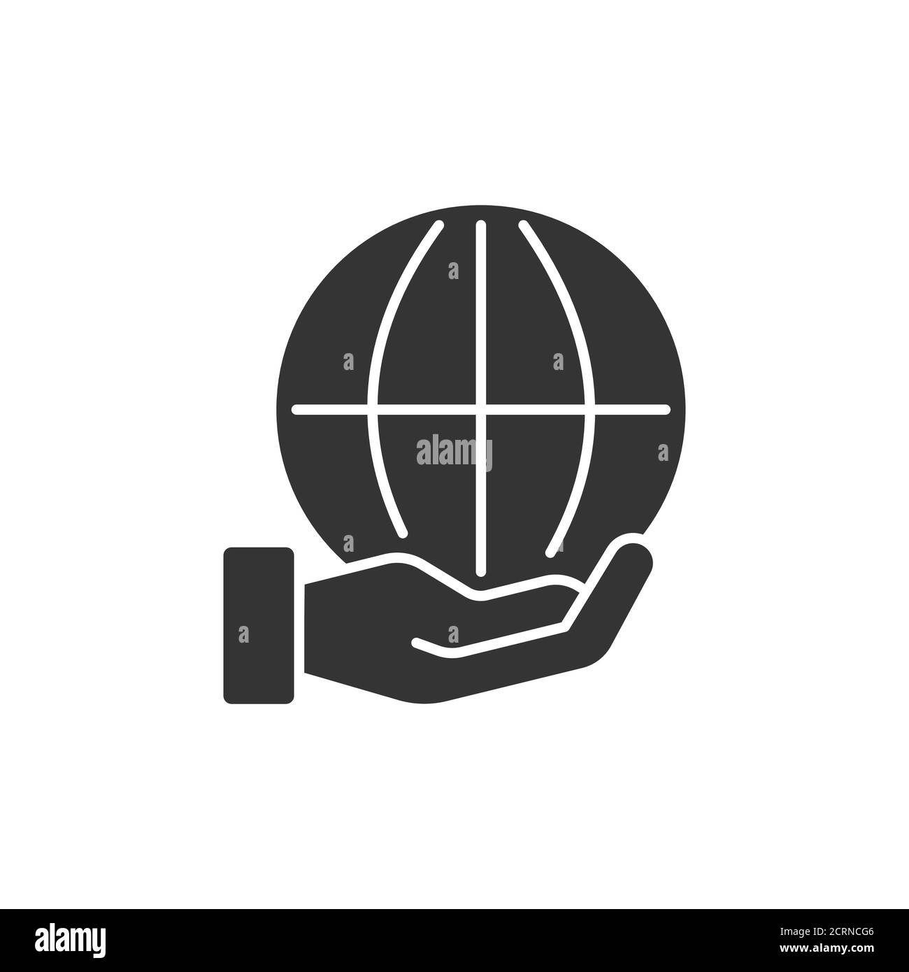 Nachhaltige Entwicklung schwarzes Glyphen-Symbol. Umweltschutzschild. Ökosystem. Zero Waste Lifestyle. Piktogramm für Webseite, mobile App, Promo Stock Vektor