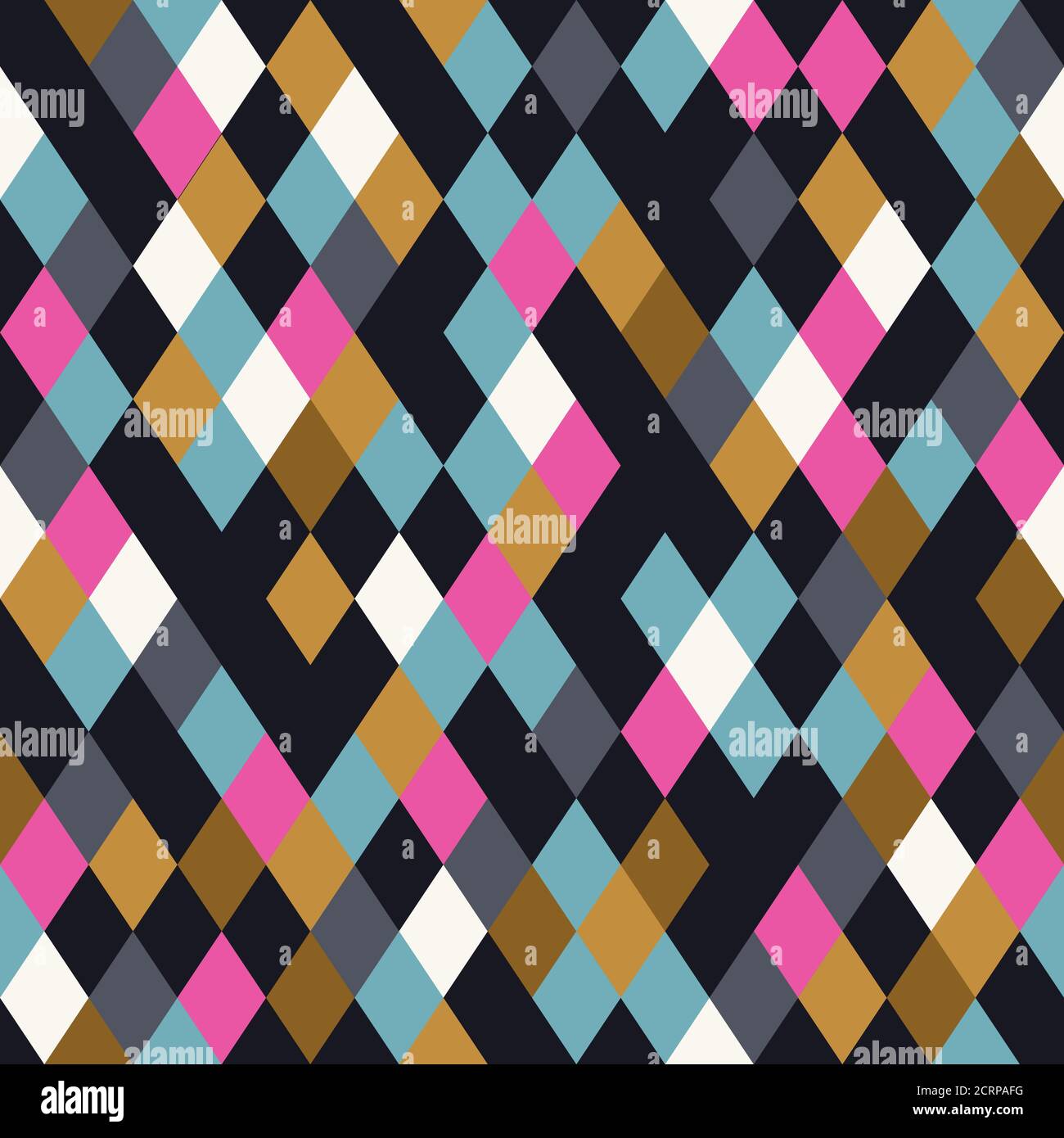 Nahtloser Rhombus-Hintergrund. Geometrischer Hintergrund. Stock Vektor