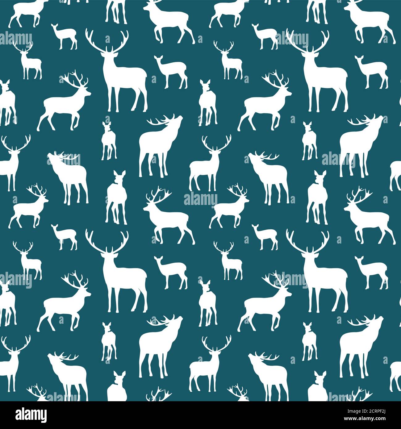 Hirsch nahtlose Muster. Illustration Hintergrund. Stock Vektor