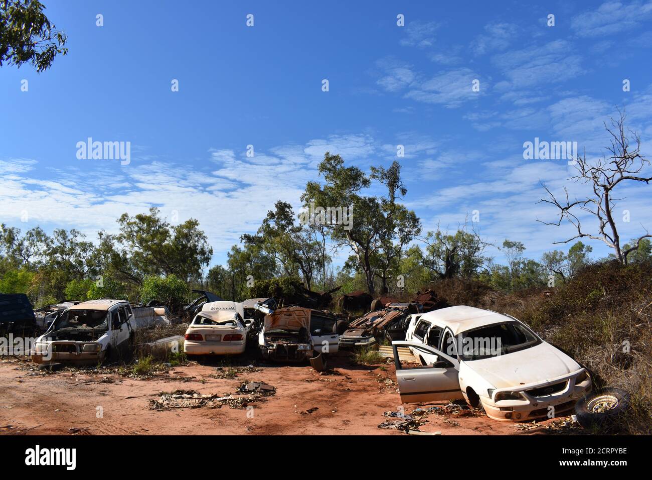 Trinken Sie Beim Fahren Im Outback Stockfoto