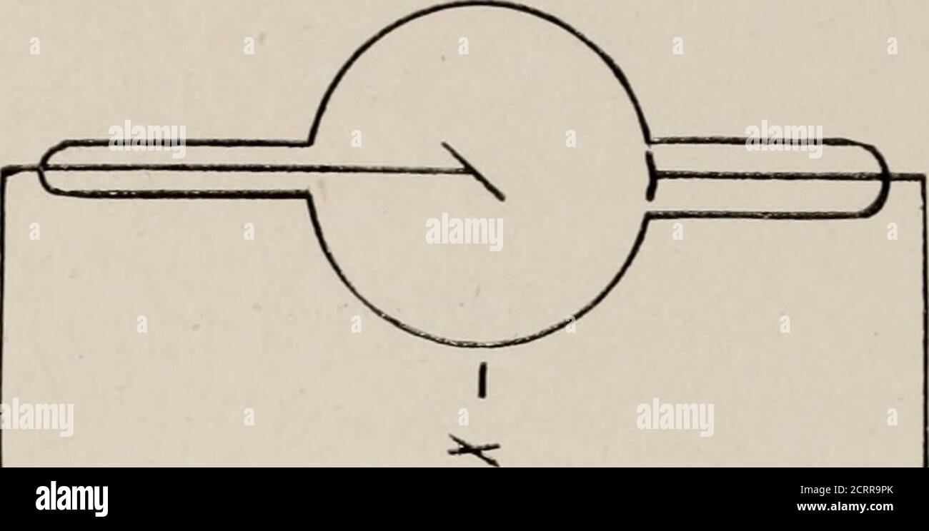 . Zahnärztliche und orale Radiographie : ein Lehrbuch für Studenten und Praktiker der Zahnmedizin . T- P - N V ABB. 12. Diagramm des elektrolytischen Unterbrechers. P, Klemme der Positivelektrode; N, Klemme der negativen Elektrode; T, Porzellanmantel oder Rohr, das die positive Elektrode bedeckt; I, Platinpunkt der positiven Elektr-Trode; L, negative Elektrode aus Blei. Verwendet. Es besteht aus einem großen Batteriebehälter, der fast gefüllt ist, einer Lösung, die aus einem Teil von sul-Phurinsäure und sechs Teilen Wasser besteht. Intothis Lösung werden zwei Elektroden eingeführt. DIE 48 ZAHNÄRZTLICHE UND ORALE RADIOGRAPHIE. Stockfoto